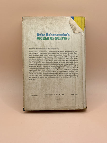 Duke Kahanamoku's World of Surfing 1968 FIRST EDITION HARDCOVER