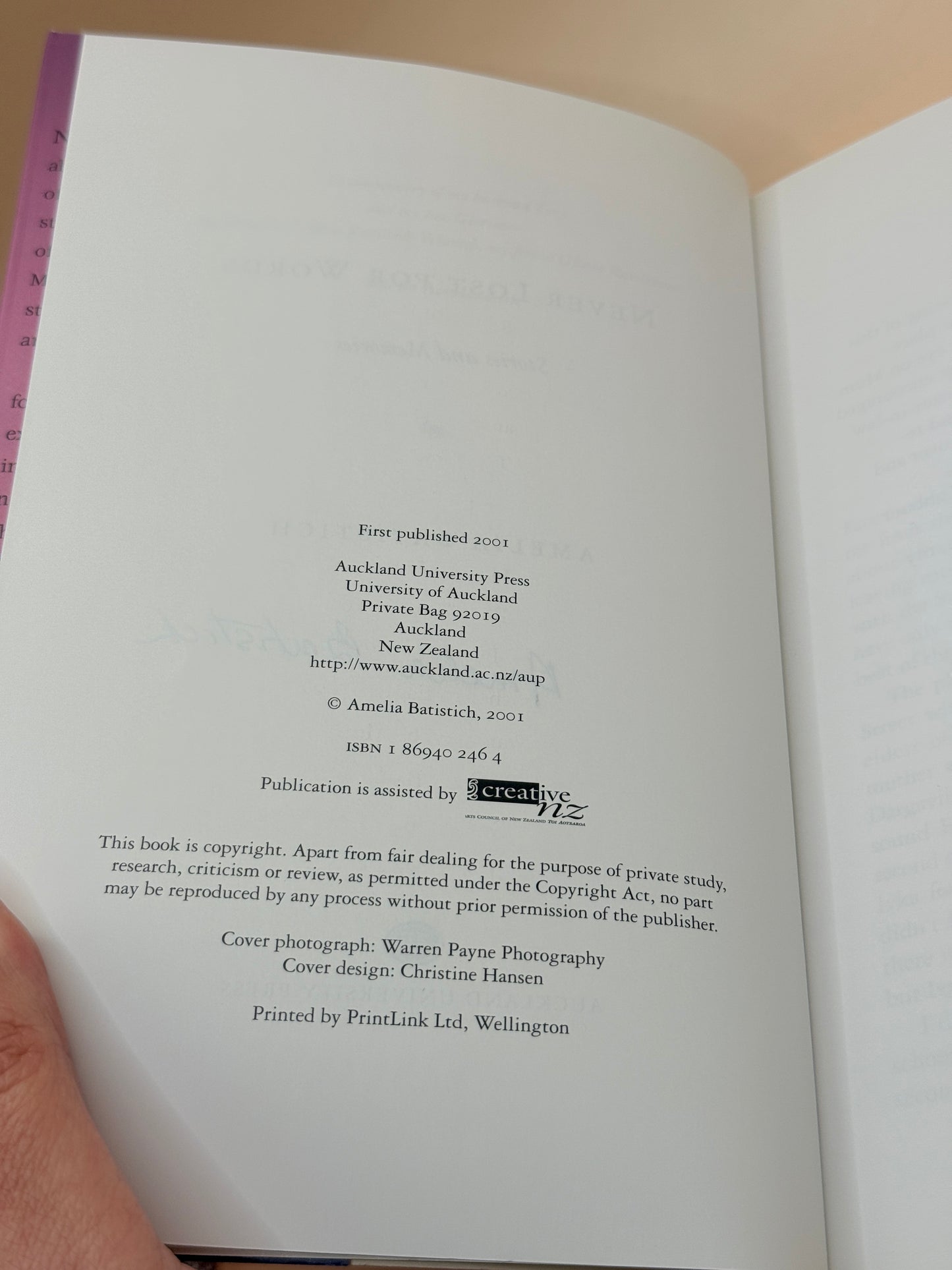 Never Lost for Words by Amelia Batistich (signed)