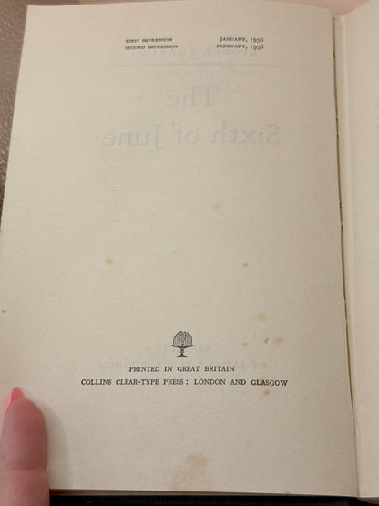 The Sixth of June by Lionel Shapiro (Second Impression 1956)