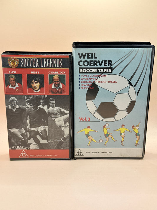 Soccer Legends & Weil Coerver Soccer Tapes Vol. 3 VHS Bundle