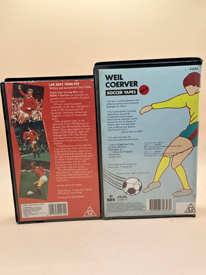 Soccer Legends & Weil Coerver Soccer Tapes Vol. 3 VHS Bundle