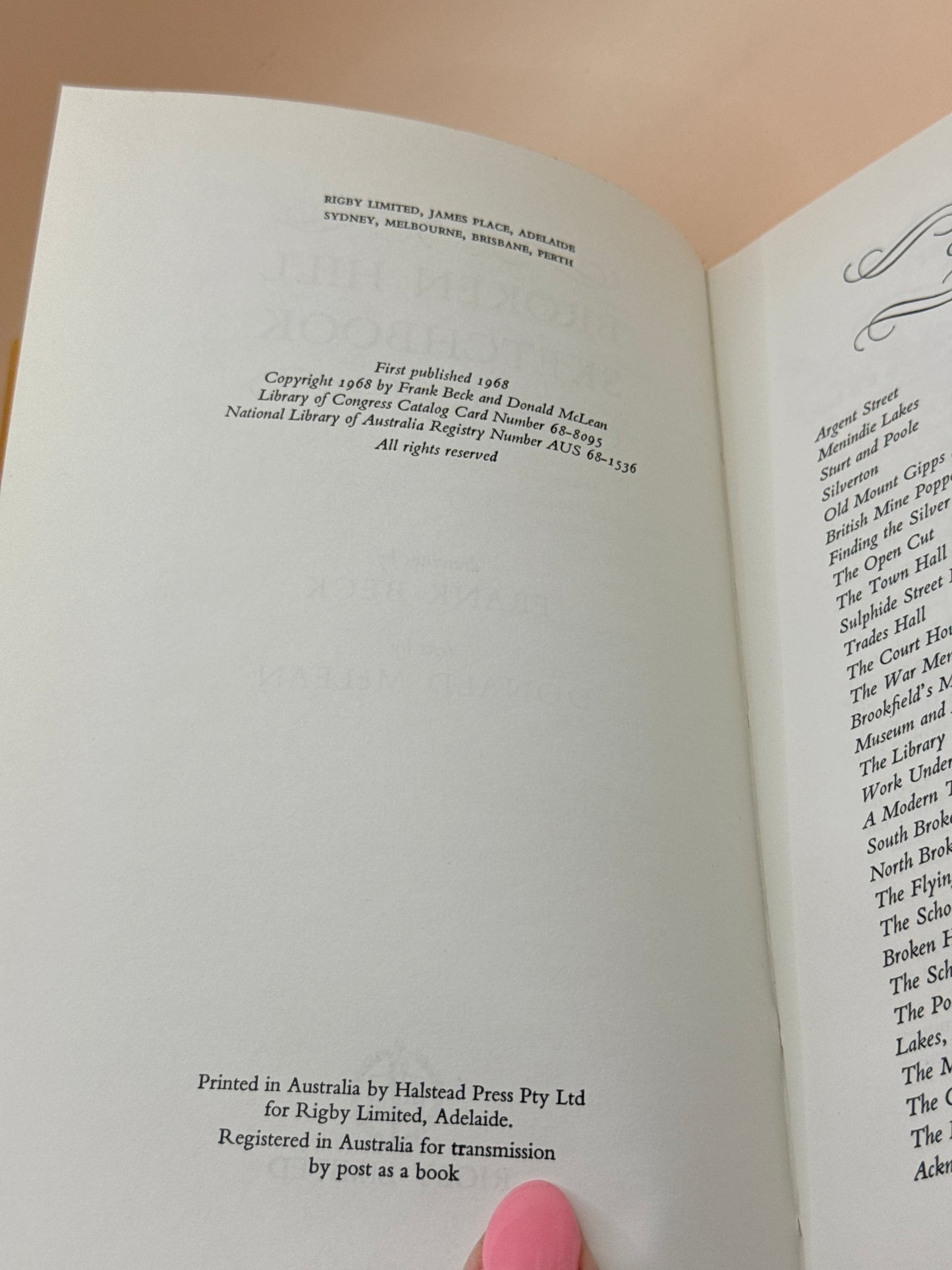 Broken Hill Sketchbook by Frank Beck & Donald McLean