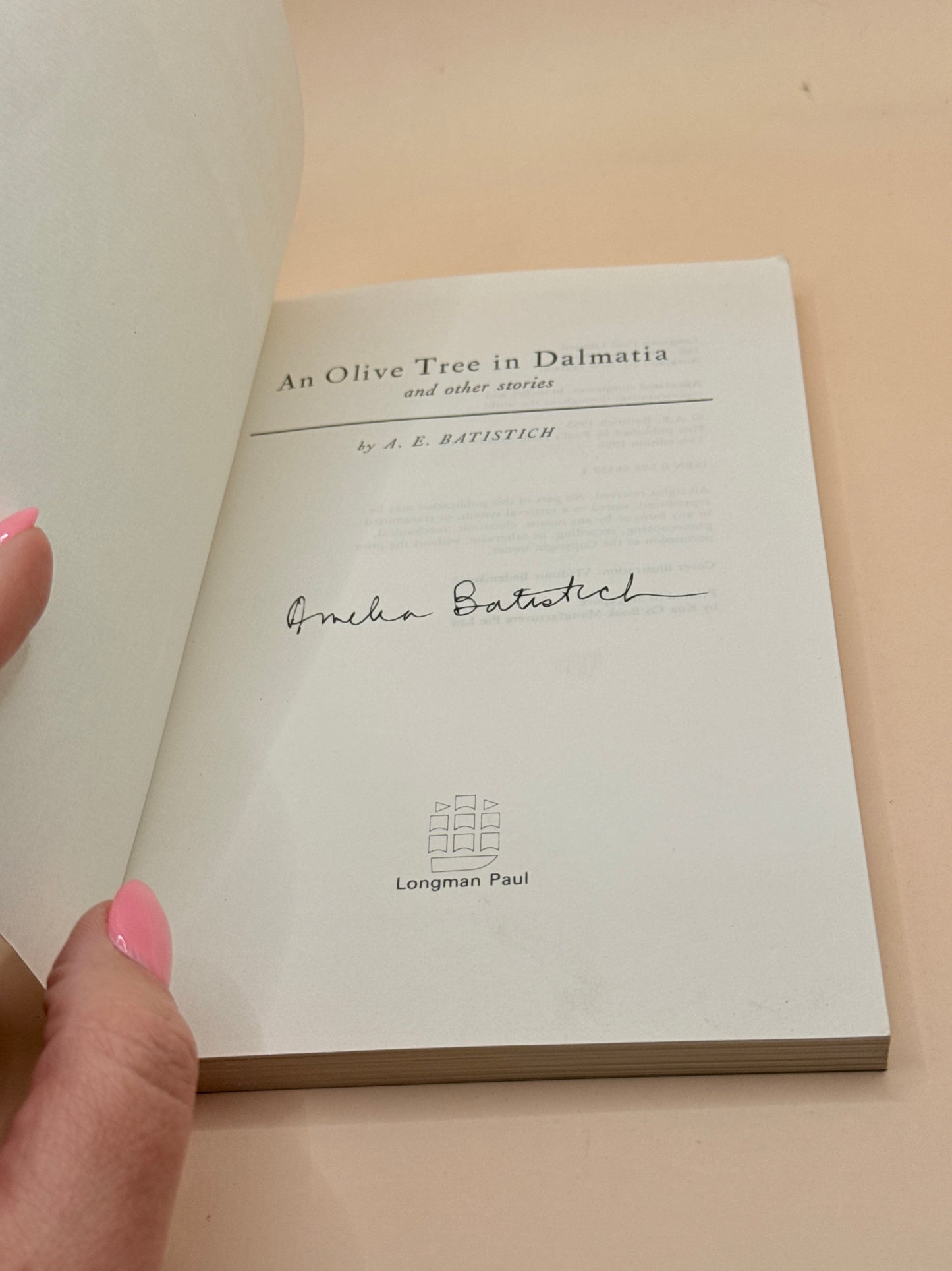 An Olive Tree in Dalmatia by A. E. Batistich