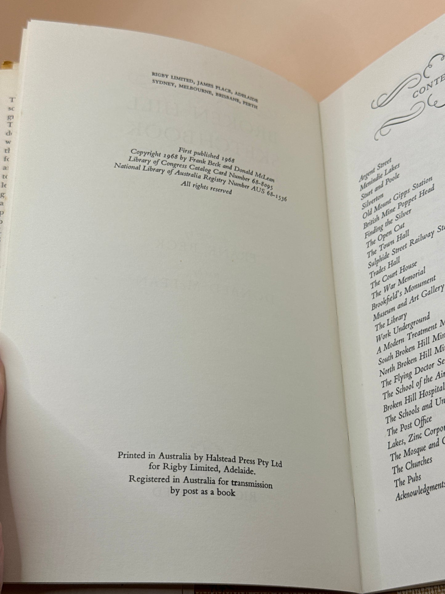 Broken Hill Sketchbook by Frank Beck & Donald McLean