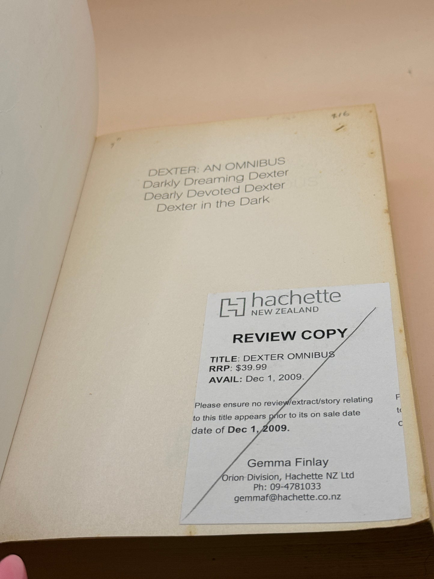Dexter: An Omnibus by Jeff Lindsay
