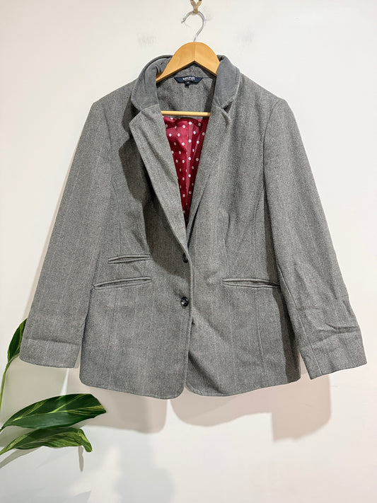 Maine Textured Blazer Size 16