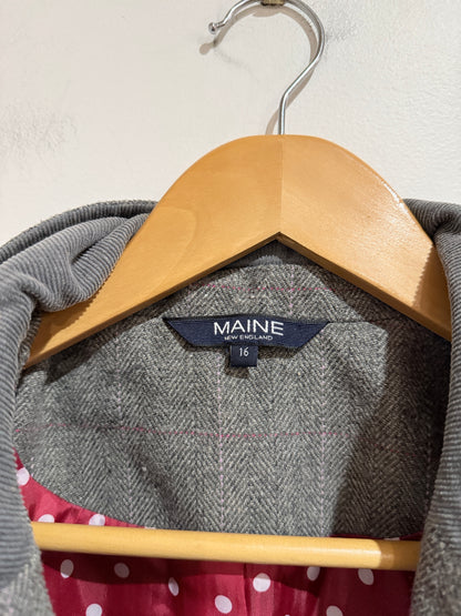 Maine Textured Blazer Size 16