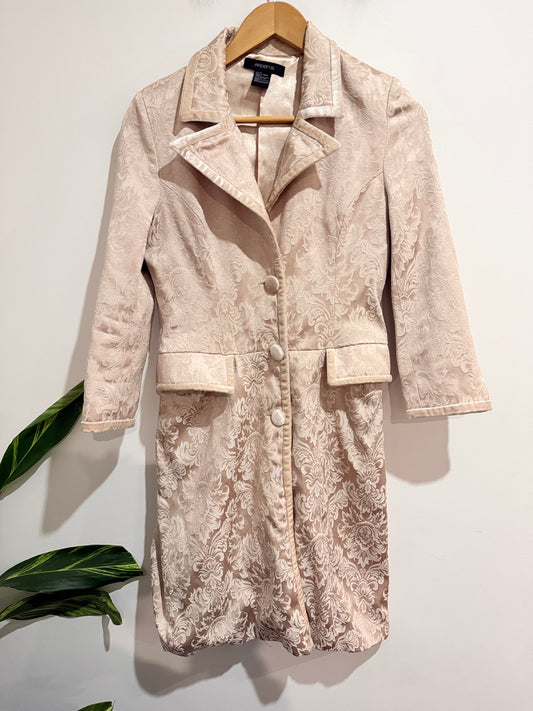 Arden B Brocade Trench Coat Size S | U/Arm to U/Arm 47cm