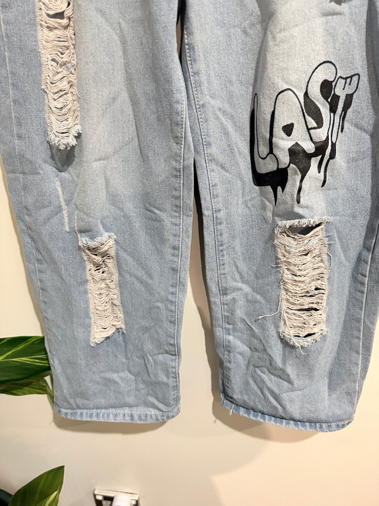 Brand Unknown Wide-leg Denim Pants Size Waist 74cm