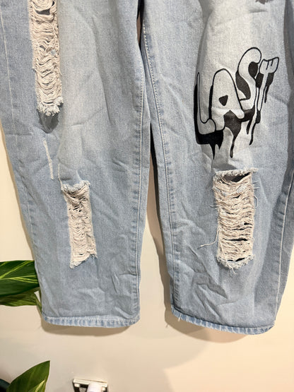 Brand Unknown Wide-leg Denim Pants Size Waist 74cm
