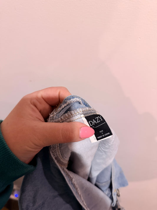 Dazy Denim Overalls Size L | Waist 96cm