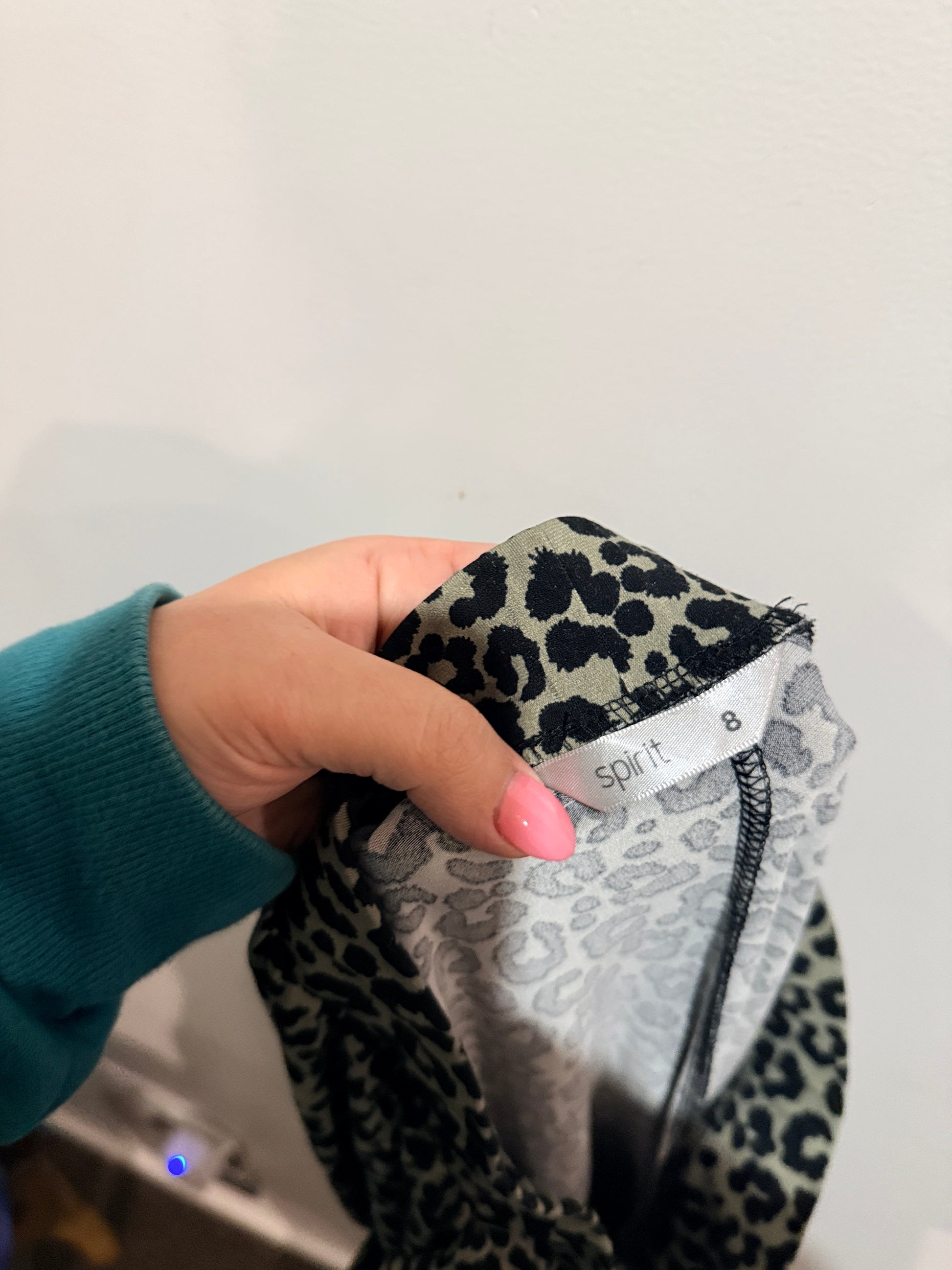 Spirit Leopard Print Leggings Size 8