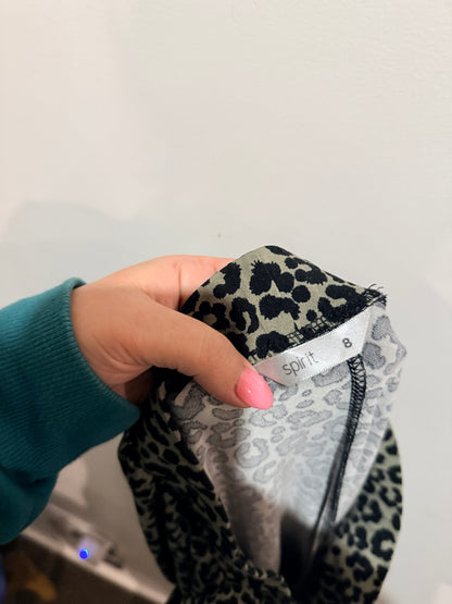 Spirit Leopard Print Leggings Size 8