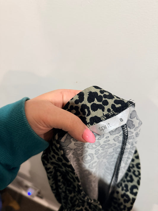 Spirit Leopard Print Leggings Size 8