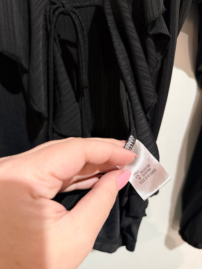 Mirrou Long-sleeve Ruffle Shirt Size S
