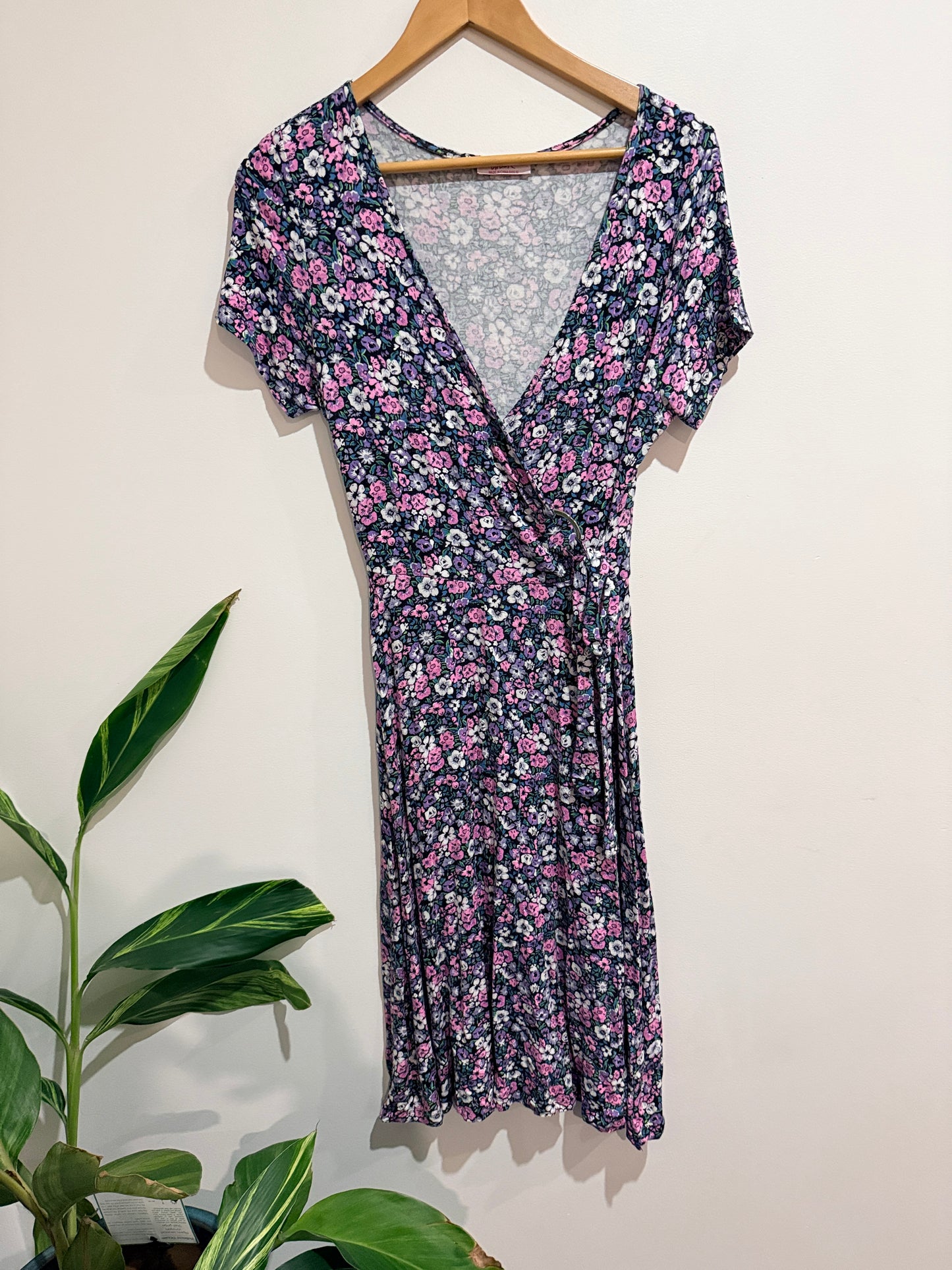 Urban Floral-printed Wrap Dress Size 10