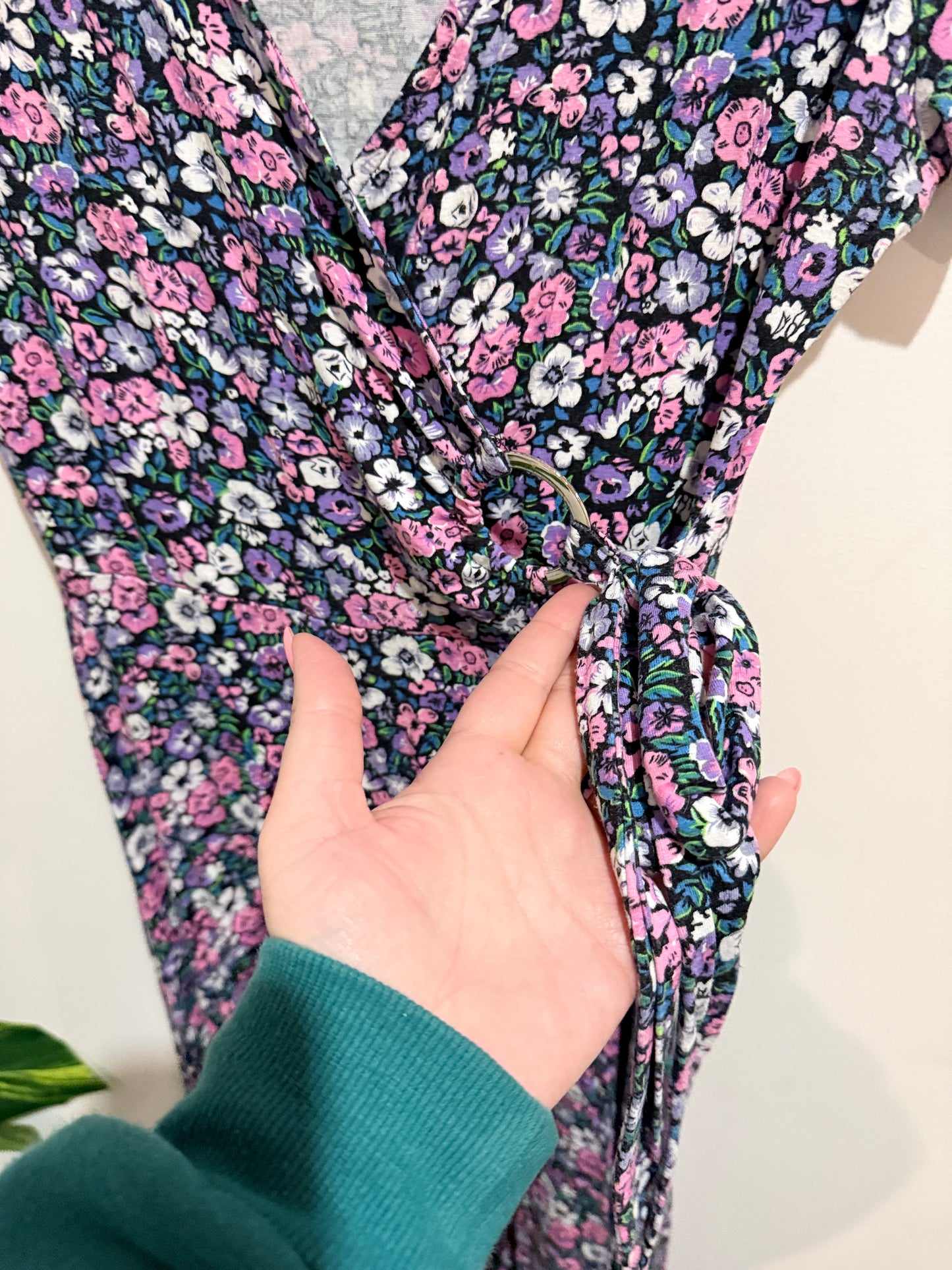 Urban Floral-printed Wrap Dress Size 10