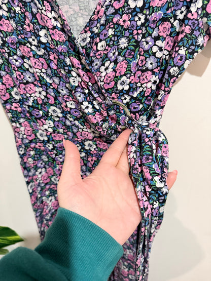 Urban Floral-printed Wrap Dress Size 10