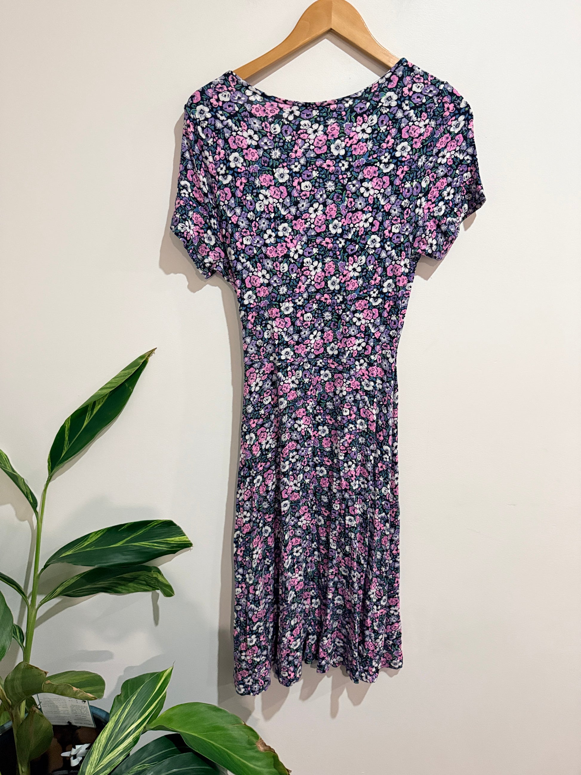 Urban Floral-printed Wrap Dress Size 10
