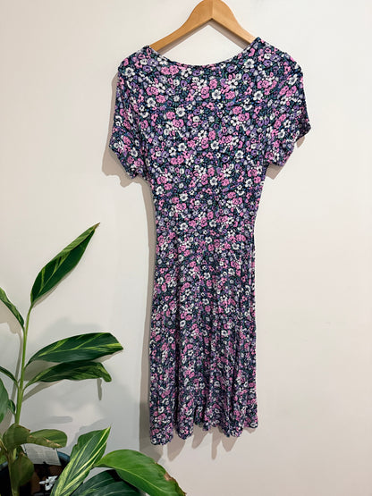 Urban Floral-printed Wrap Dress Size 10