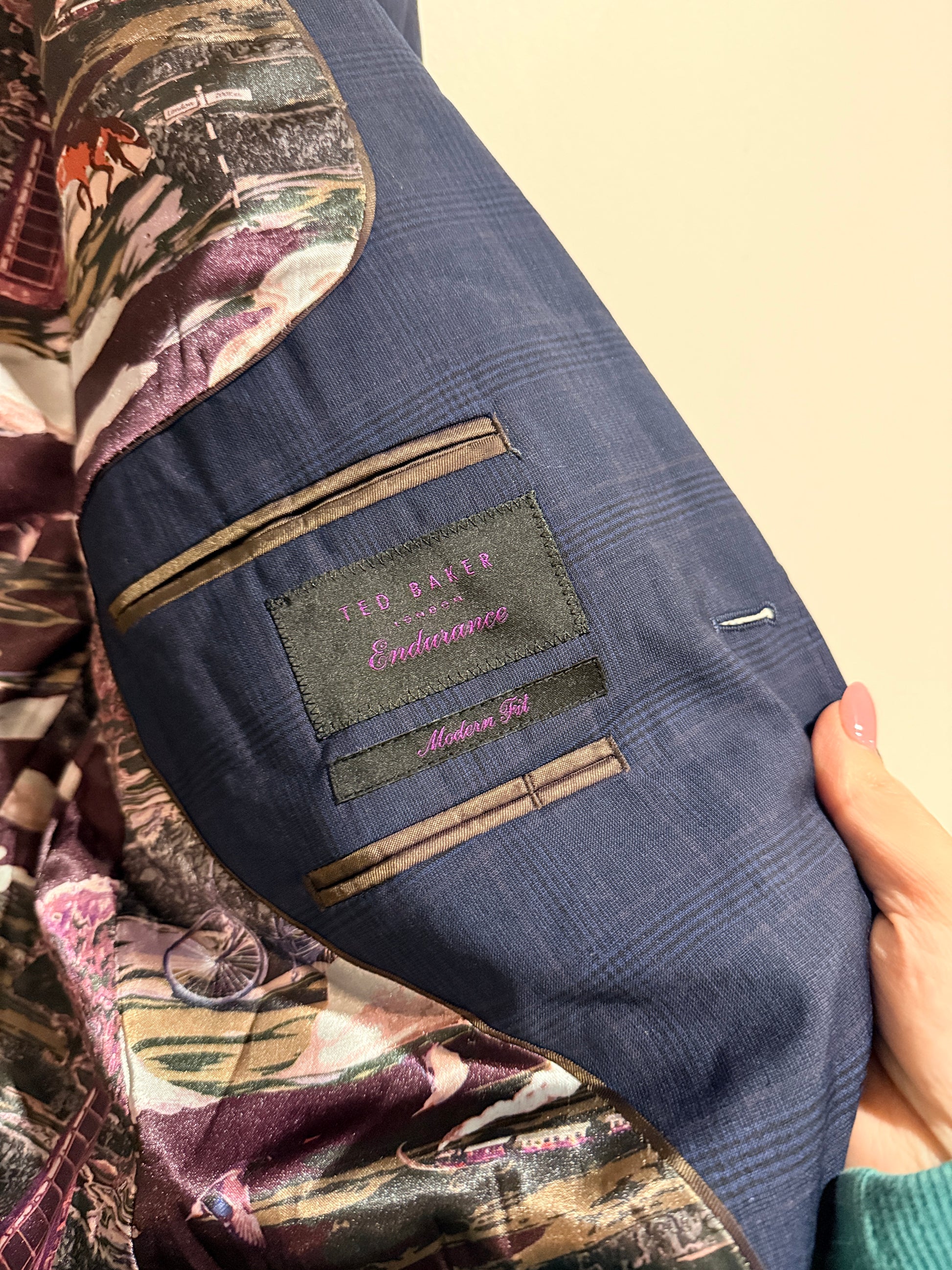 Ted Baker Tailored Blazer / Suit Jacket Size 40R | U/Arm to U/Arm 52cm