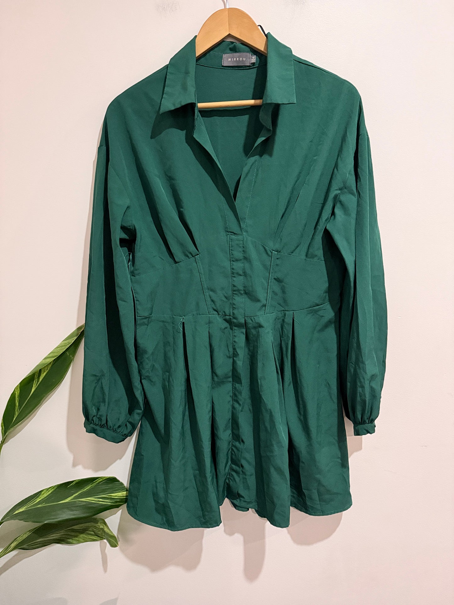Mirrou Mini Shirt Dress Size 12