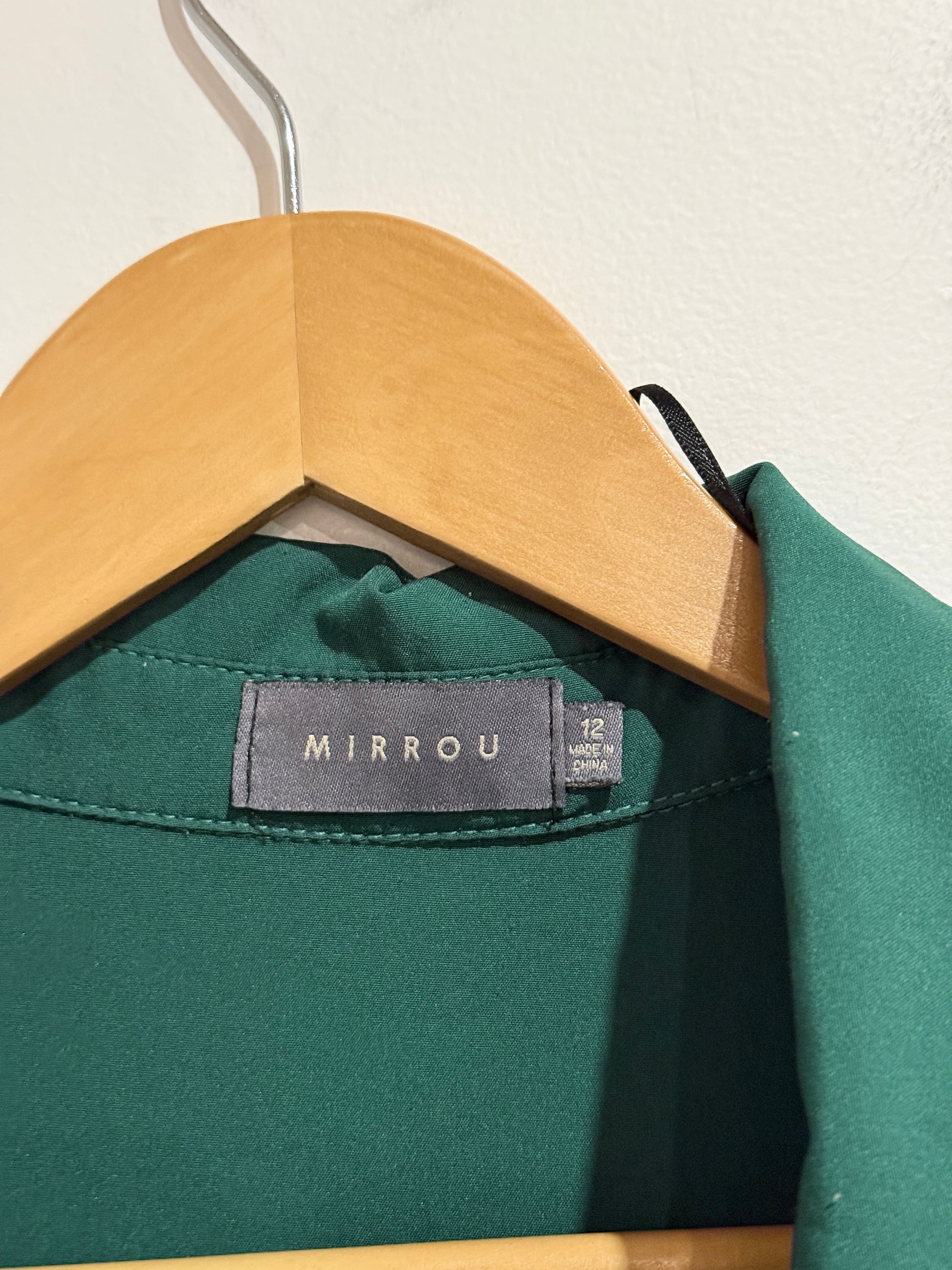 Mirrou Mini Shirt Dress Size 12