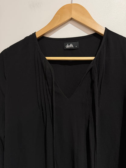 Dotti Tie-neck Tunic Top Size 8