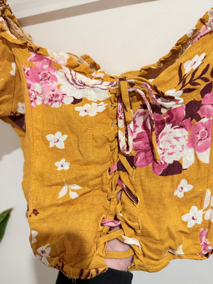 Cotton:on Floral Crop Top Size M/M