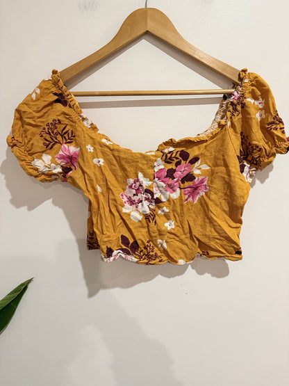 Cotton:on Floral Crop Top Size M/M