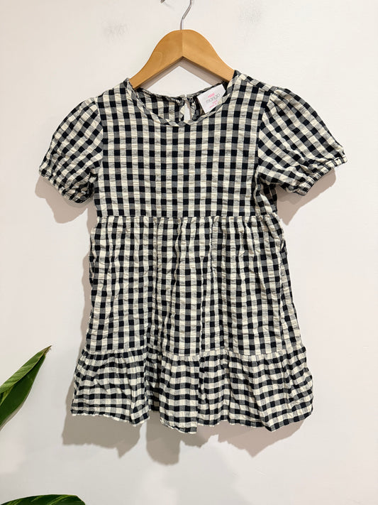 Mink Mango Gingham Smock Dress Size 6
