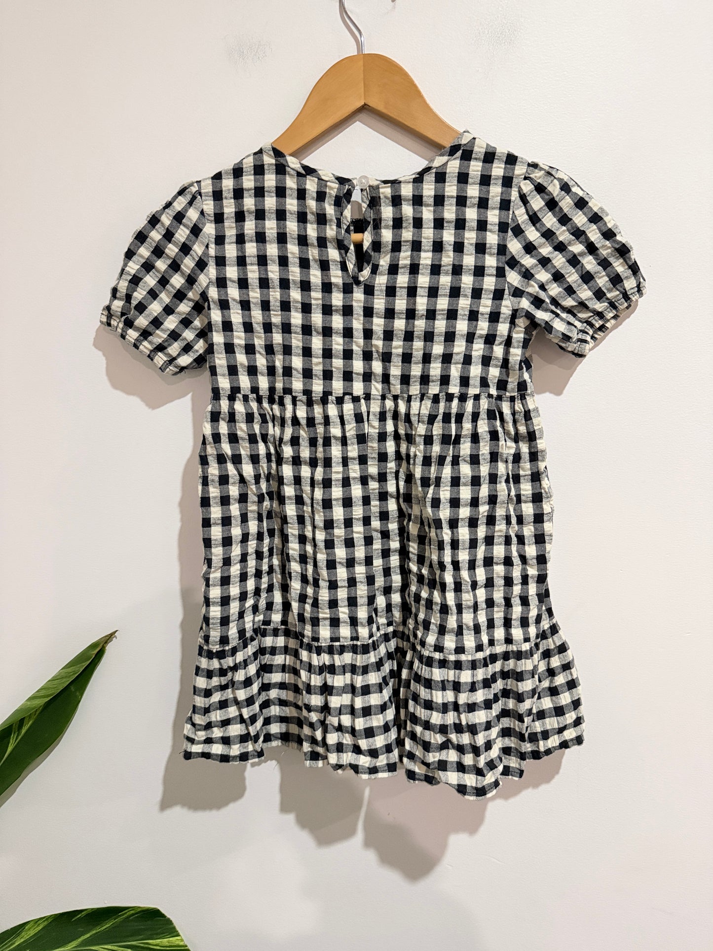 Mink Mango Gingham Smock Dress Size 6