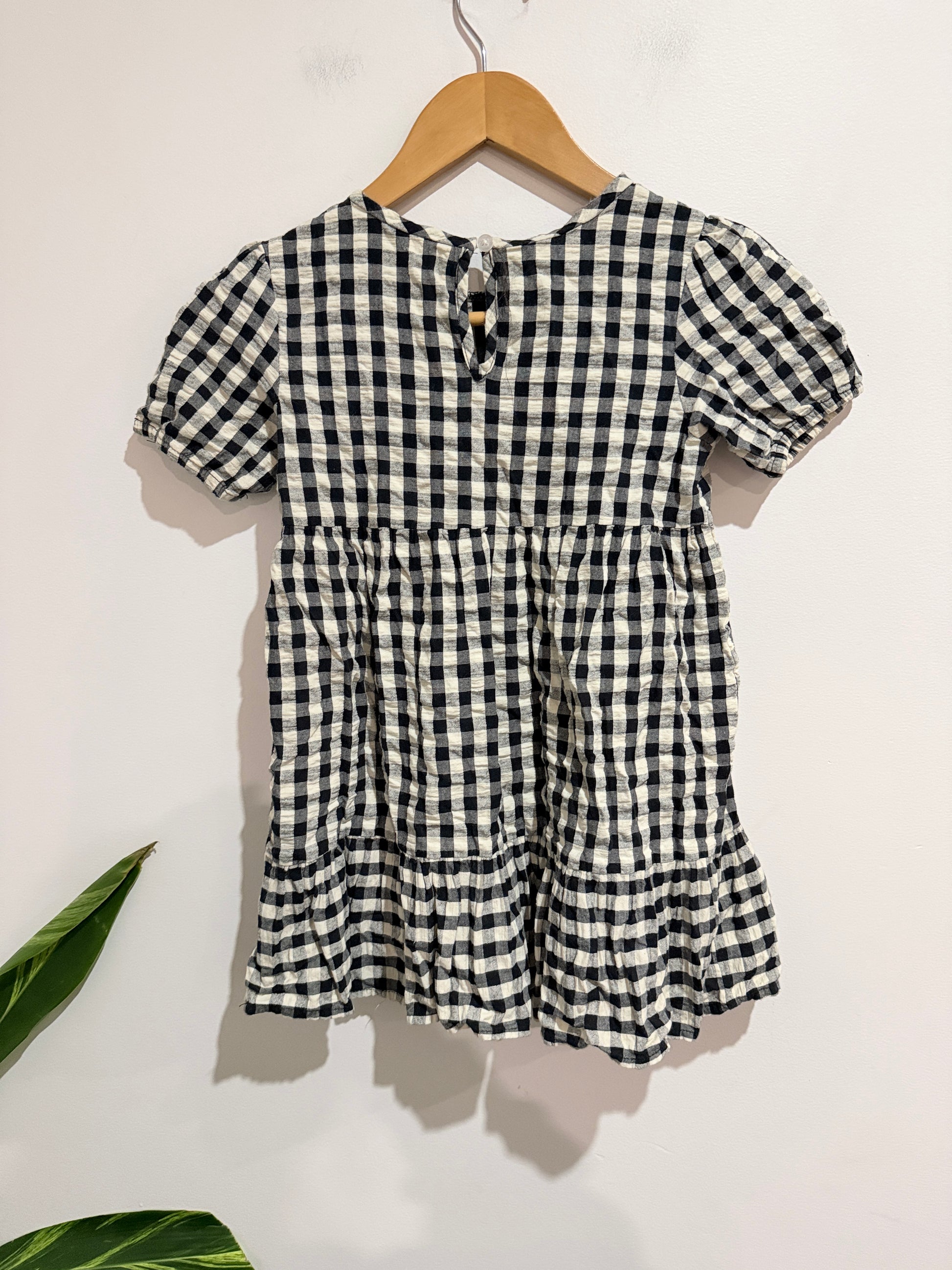 Mink Mango Gingham Smock Dress Size 6