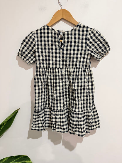 Mink Mango Gingham Smock Dress Size 6