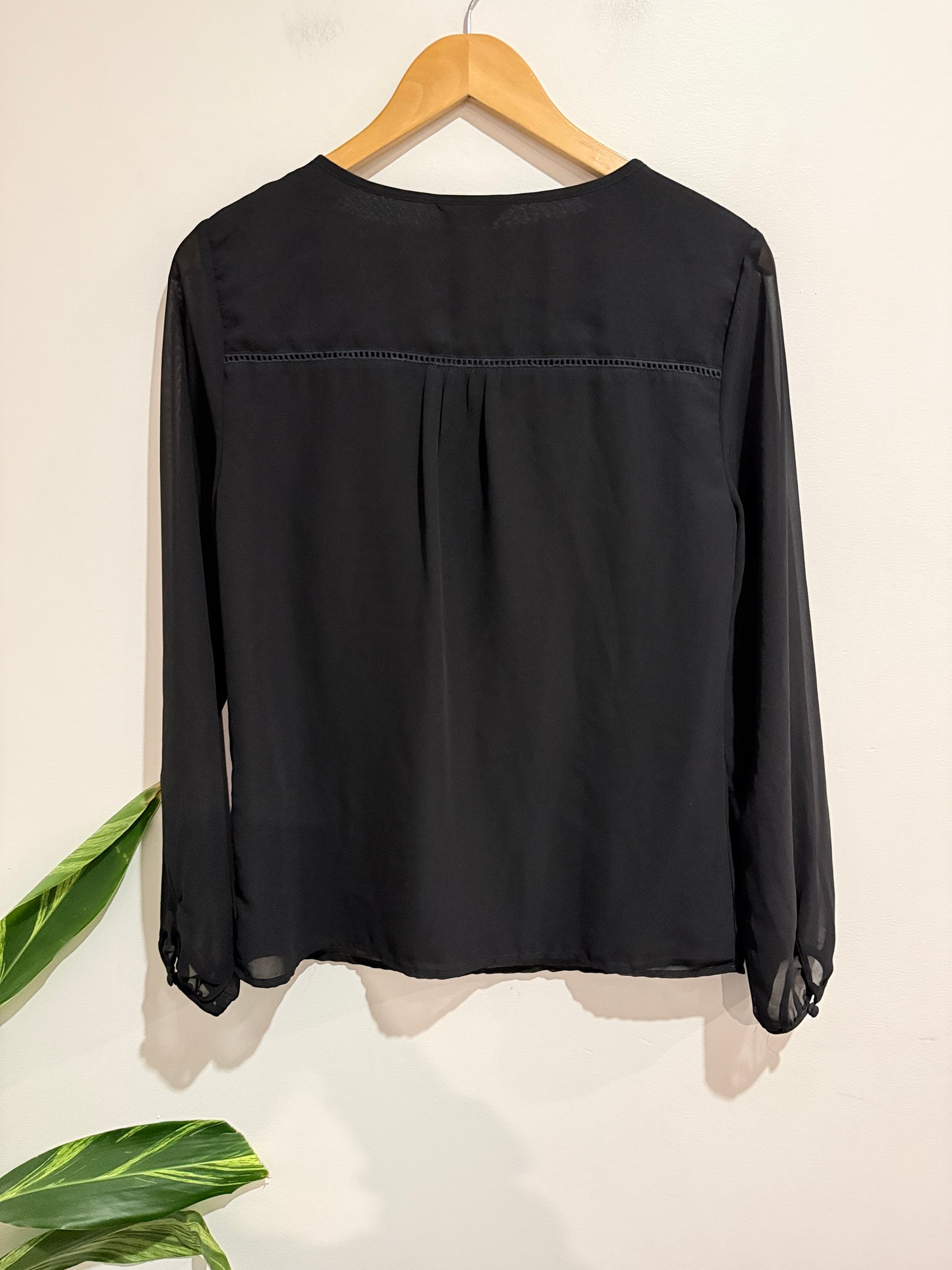 Per Una Long-sleeved Embroidered Top Size 10