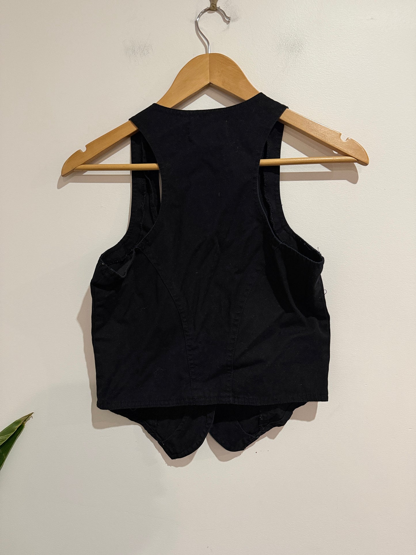Ctn Softwash Cropped Vest / Waistcoat Size Medium