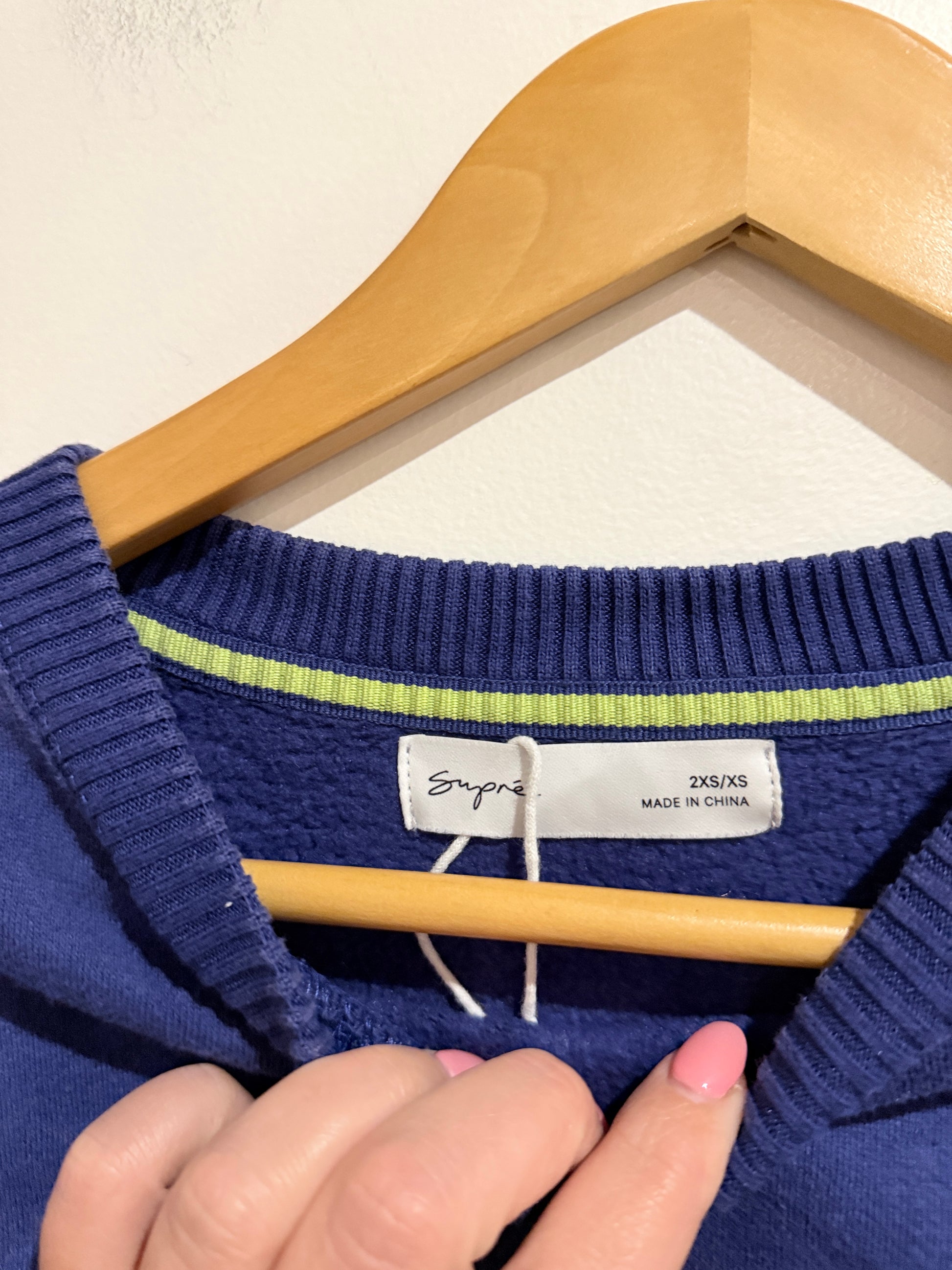 Supre Crewneck Sweatshirt Size 2XS/XS