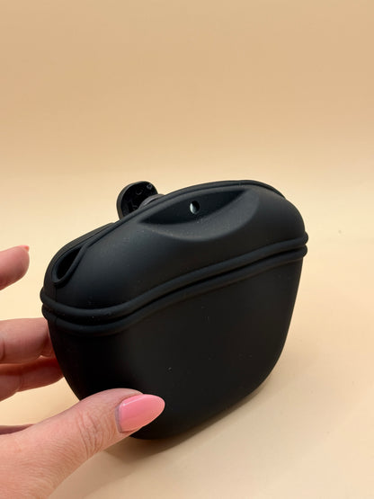 Silicone Dog Treat Training Pouch with Belt Clip – Black