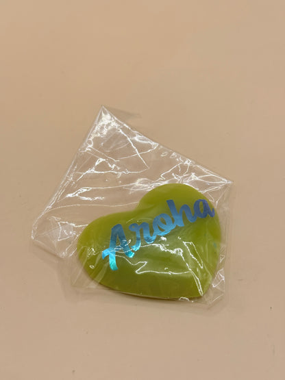 Aroha Heart Fridge Magnet – Green