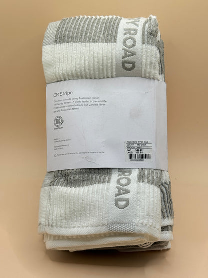 Country Road CR Stripe Tea Towels Pack of 3 – Mid Grey