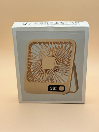 Light and Thin Digital Display Desktop Small Fan