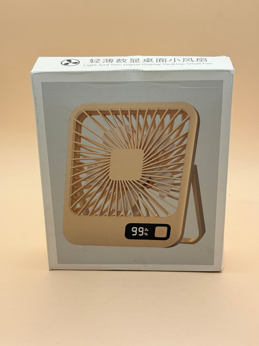 Light and Thin Digital Display Desktop Small Fan