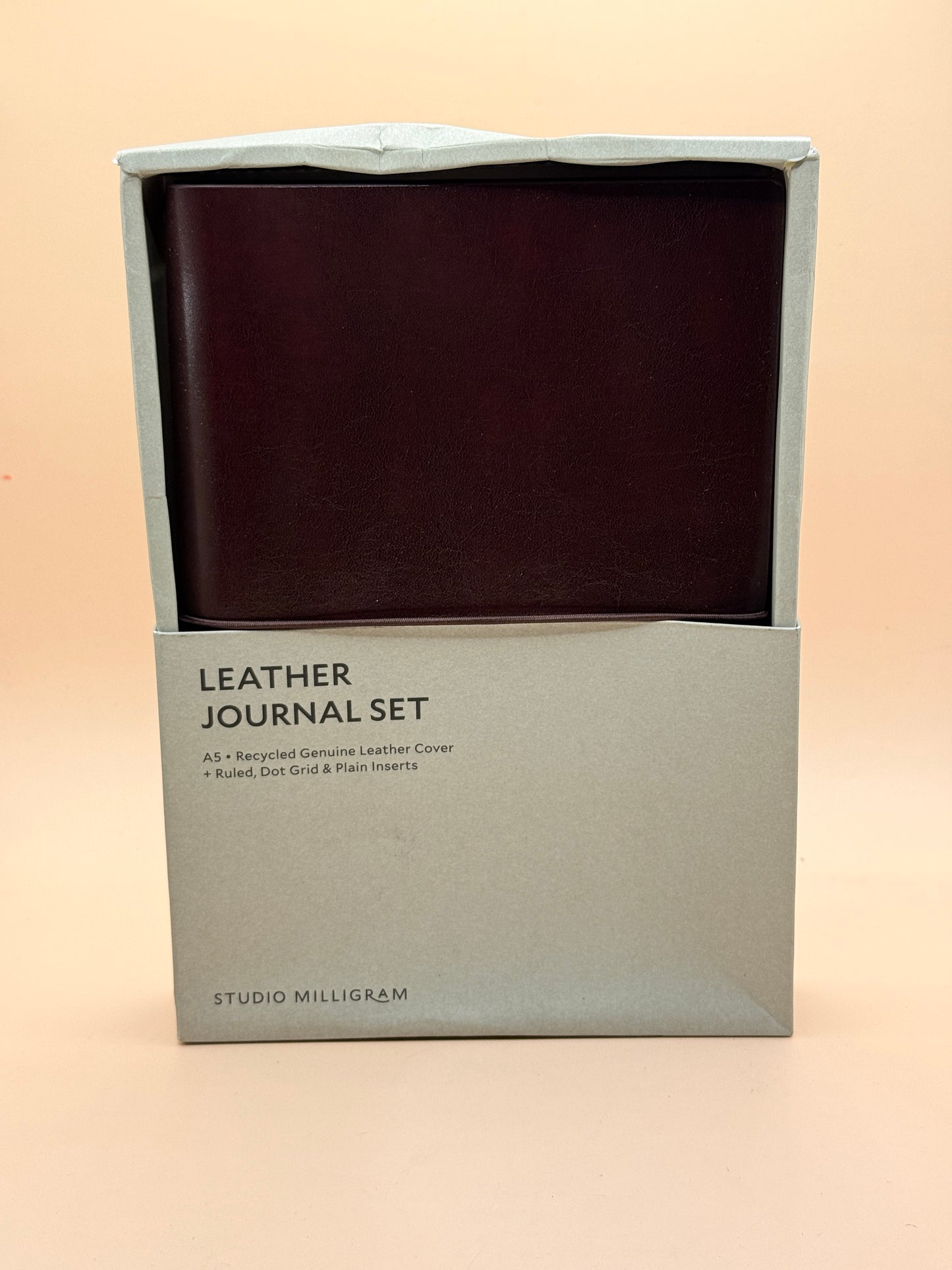 Studio Milligram Leather Journal Set A5