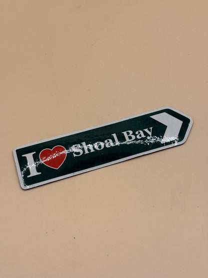 I Love Shoal Bay Arrow Magnet