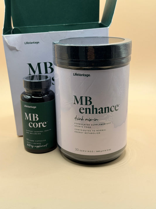 LifeVantage MB System | MB Core Capsules + MB Enhance Drink Mix
