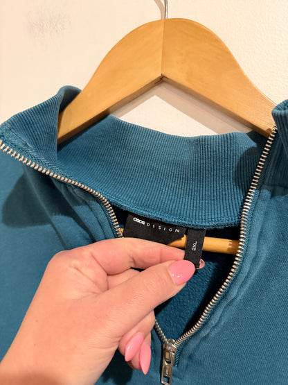 Asos Quarter-zip Sweatshirt Size 2XL