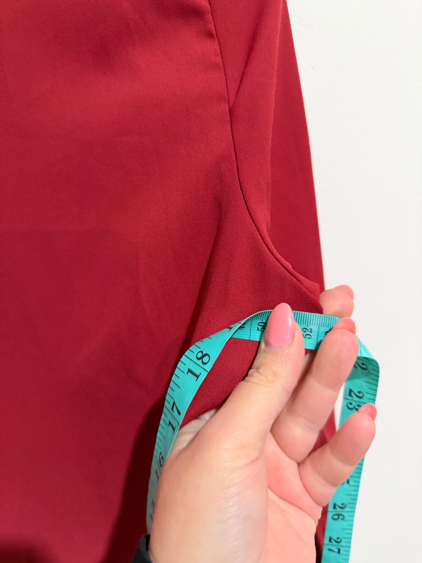 Heine V-neck 3/4-length Cuffed Shirt Size 38 | U/Arm to U/Arm 52cm