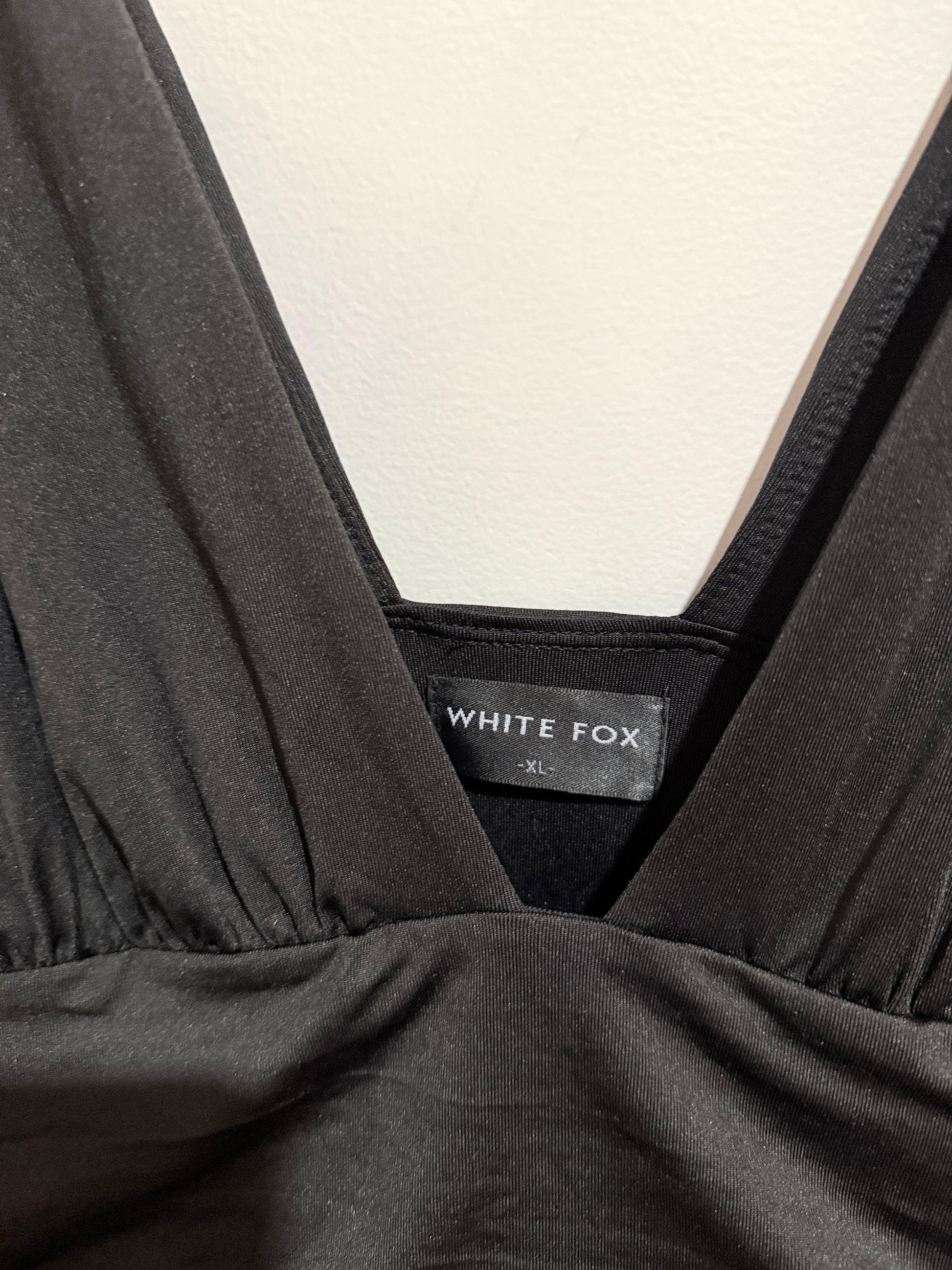 White Fox Slinky A-line Mini Dress Size XL