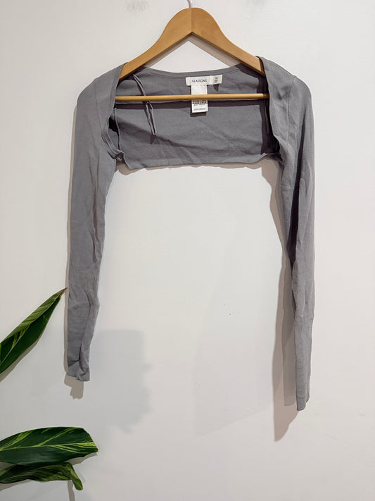Glassons Long-sleeve Cropped Bolero Size XS