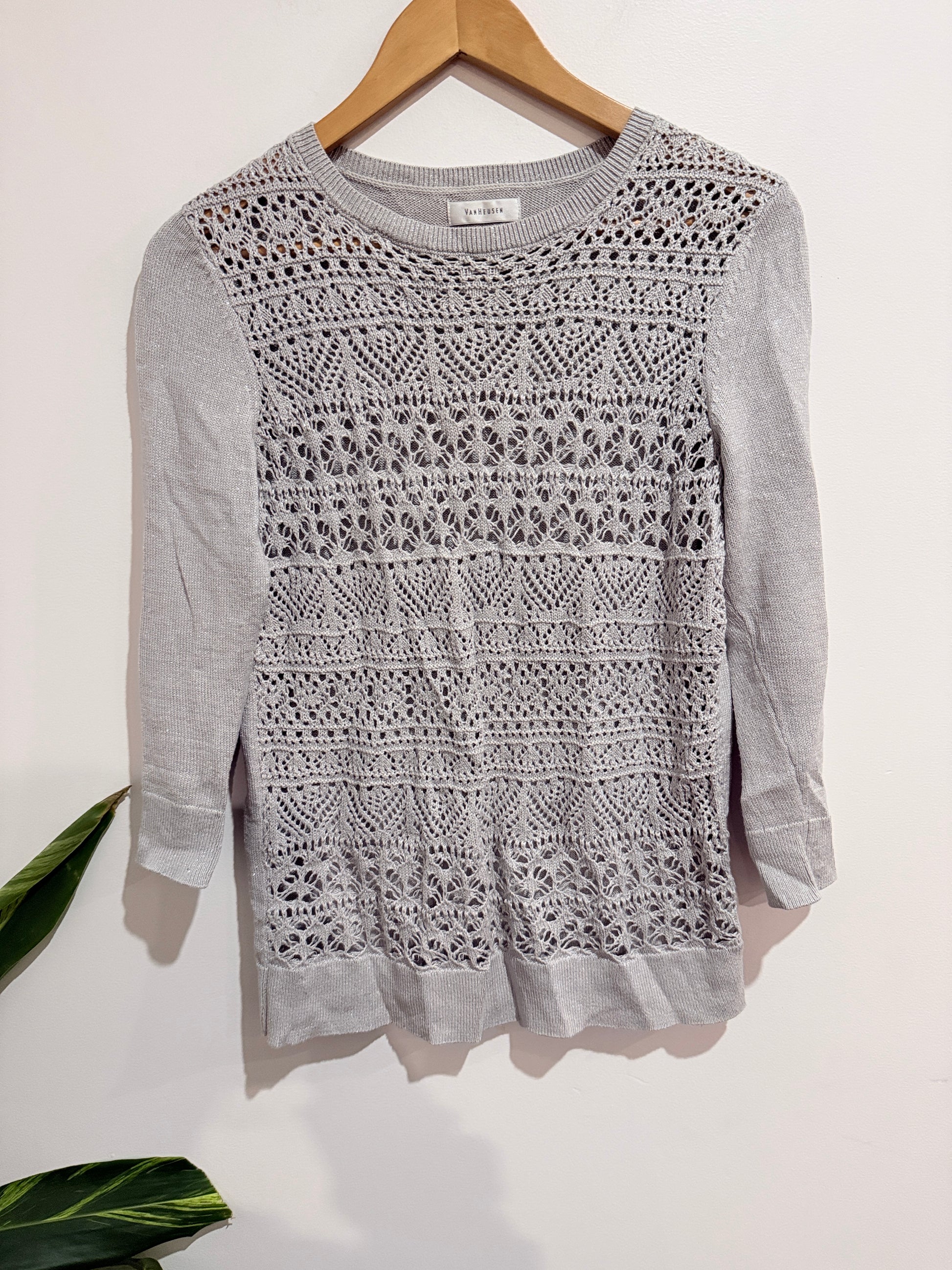 Vanheusen Multi-knit Design Sweater Size S